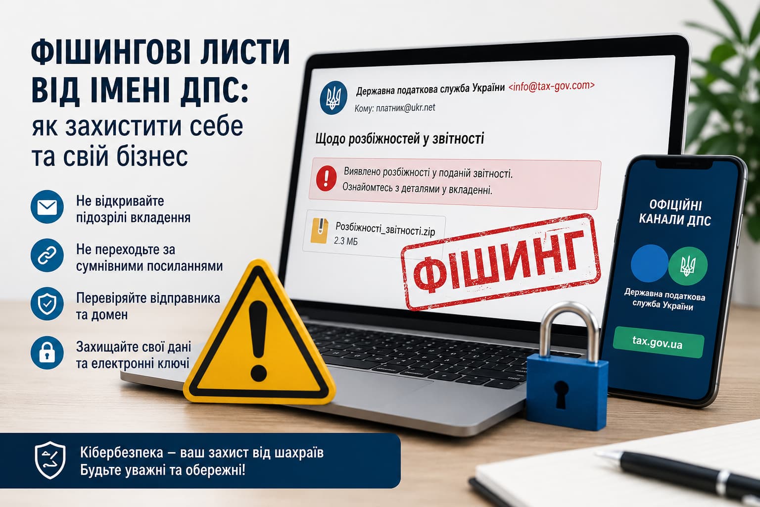 Фішинг: як захистити себе та бізнес